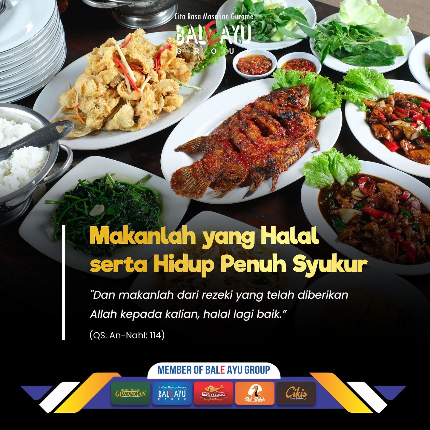 Makanlah yang Halal serta Hidup Penuh Syukur